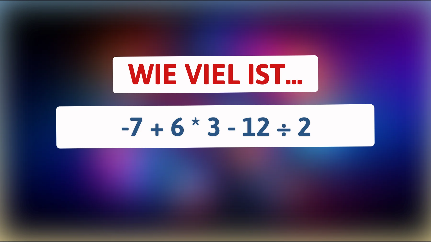 Dieses knifflige Rätsel kann nur ein wahrer Denksport-Meister lösen: Bist du schlau genug, um das Ergebnis zu finden?"