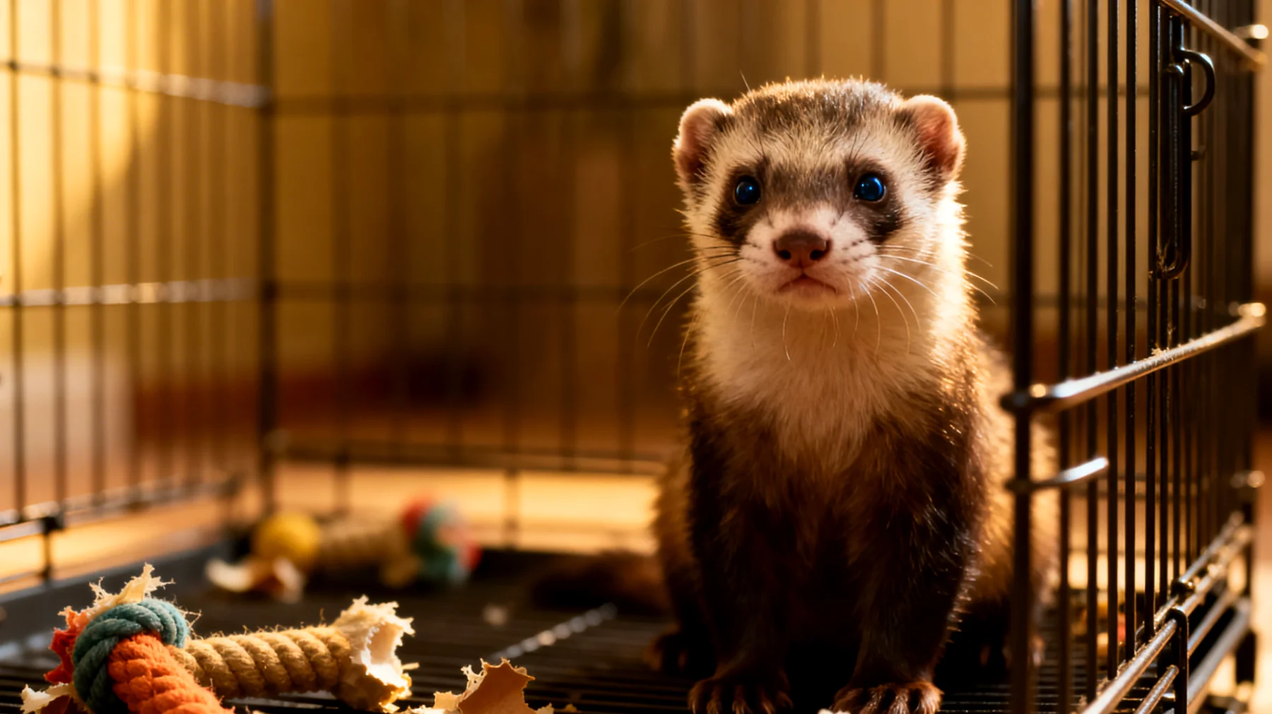 Frettchen benötigen regelmäßiges und abwechslungsreiches Training, um geistig ausgelastet zu bleiben und Verhaltensprobleme wie übermäßiges Beißen oder destruktives Verhalten zu vermeiden"