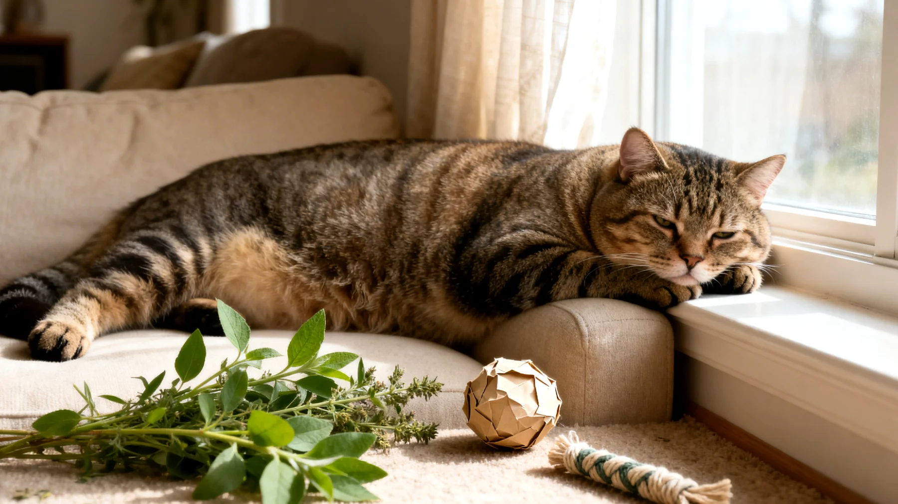 Katzen in der Wohnung leiden häufig unter Langeweile und Bewegungsmangel, was zu Verhaltensproblemen, Übergewicht und Stress führen kann. Natürliche Hausmittel wie Katzenminze, Baldrian oder interaktive Spielzeuge aus Haushaltsgegenständen können helfen, die Katze auf natürliche Weise zu beschäftigen und ihr Wohlbefinden zu steigern."