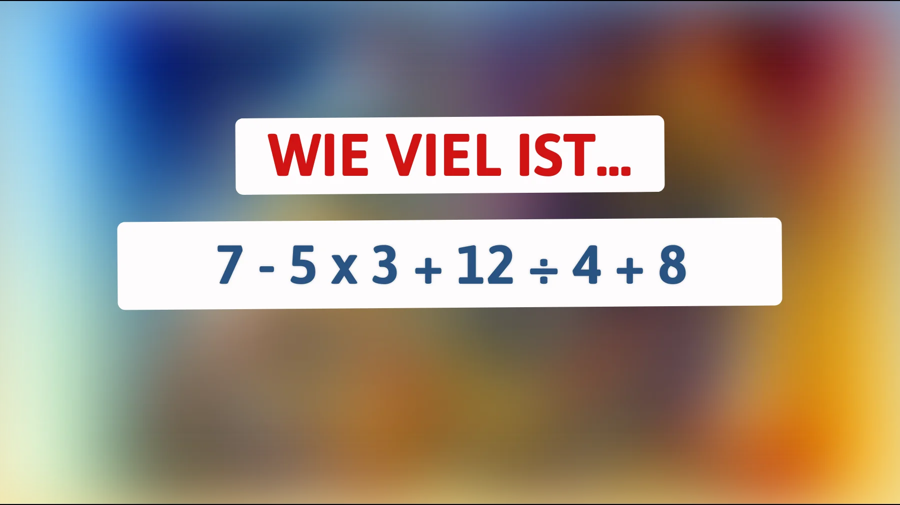 Nur 1% der Leser können dieses mathematische Rätsel schneller lösen – Bist du einer von ihnen?"