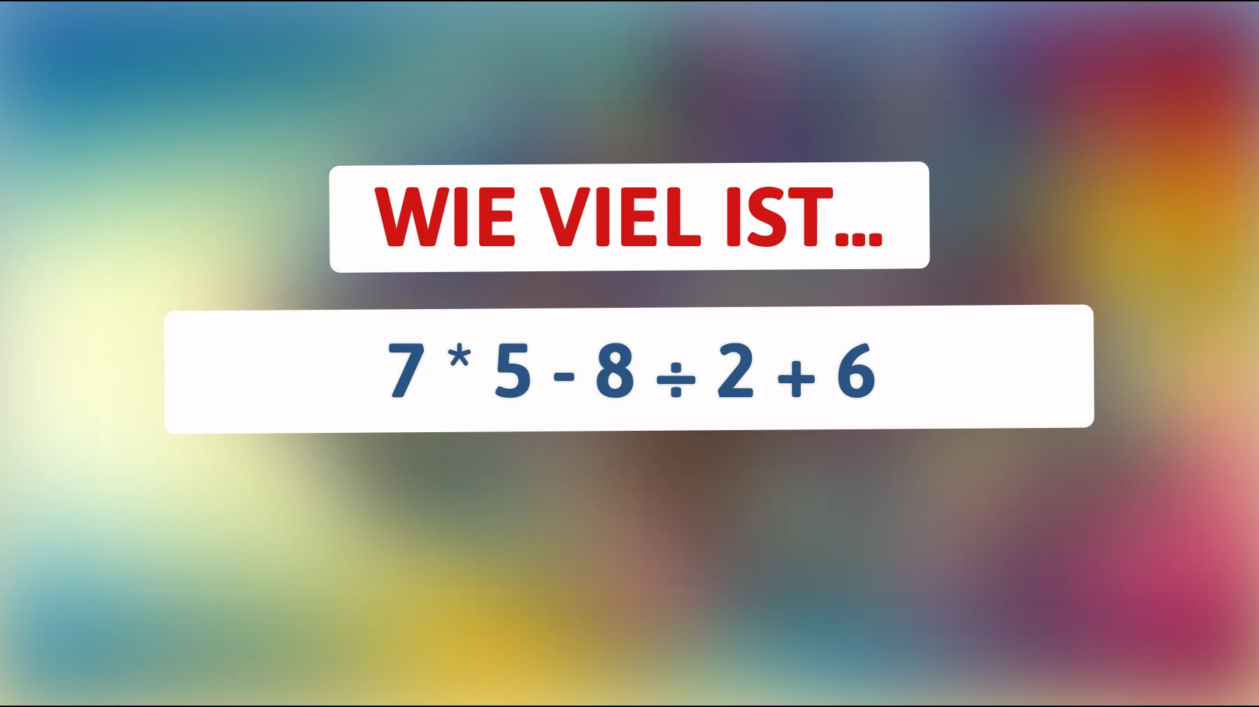 Nur für Genies: Kannst du das knifflige Rätsel lösen, das scheinbar einfache Mathematik zu einer echten Herausforderung macht?"
