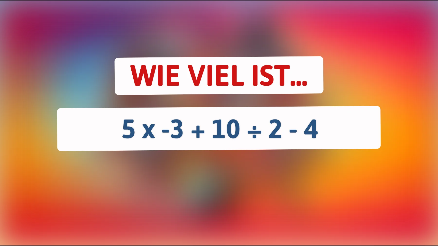 Nur für Genies: Kannst du dieses scheinbar einfache mathematische Rätsel lösen?"